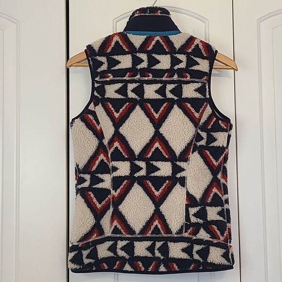 PatagoniaClassic Retro-X Fleece Vest Rare Brass Hawk Print Women's Size XS - Picture 6 of 12